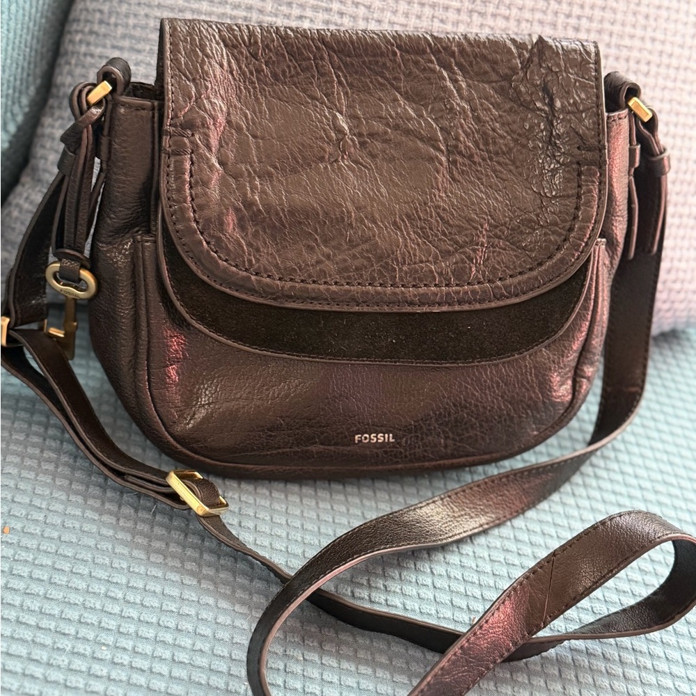 Fossil black Leather Crossbody Bag - Picture 8 of 11